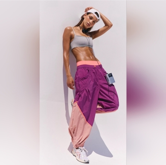 FP Movement by Free People Pants - FP Movement by Free People Free Throw Purple/Pink Track Pants, NWT